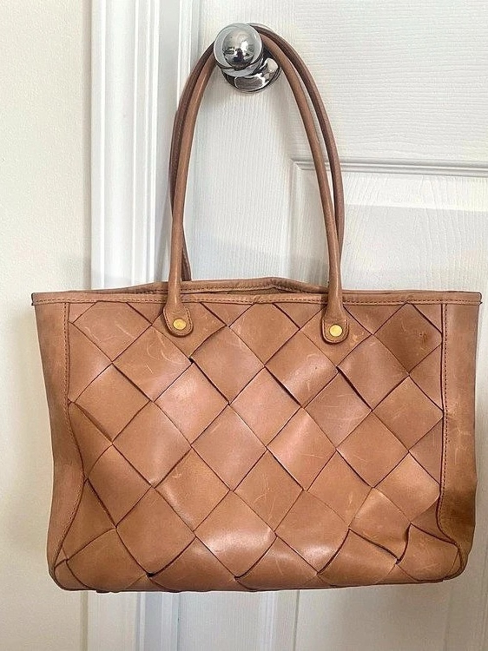 Nisolo Woven Leather Tote
